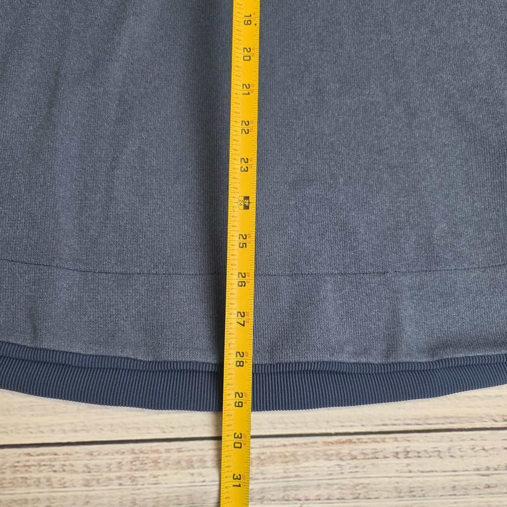 Under Armour Golf Storm Sweater XL Fleece Snap Mock Neck Blue Loose Fit Coldgear - Picture 9 of 11